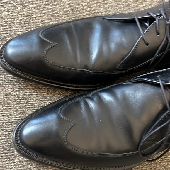 Boss Hugo Boss Celection Oxford Mens Lace Up Wing Tip Black Leather Shoes 10 main image 14